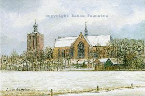 Grote kerk in Workum
